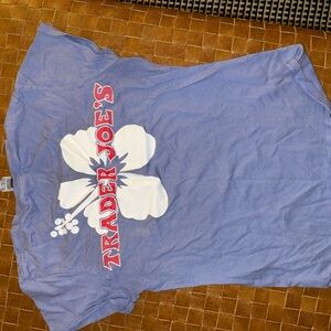 Lavender Purple Trader Joe’s Hibiscus Graphic Tee